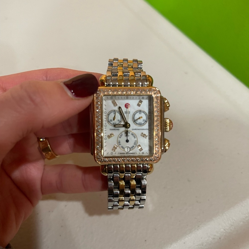 MICHELE DECO XL DIAMOND WATCH - Picture 3 of 13